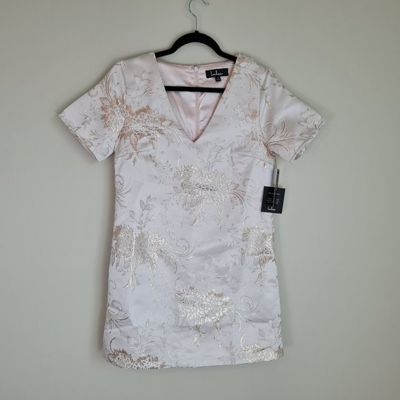 NWT Lulus Go with the Glow shirt dress champagne - Picture 2 of 10